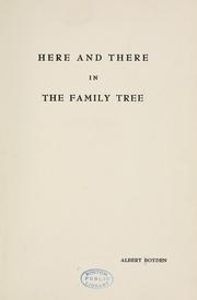 Here and there in the family tree by Albert Boyden