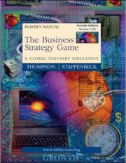 Cover of: Business Strategy Game Player's Package V7.20 (Manual, Download Code Sticker & CD)