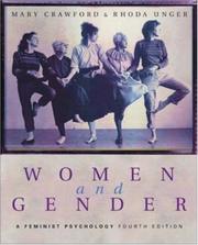 Cover of: Women and gender: a feminist psychology