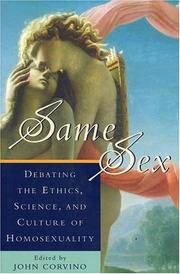 Cover of: Same Sex by John Corvino