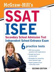 Cover of: McGraw-Hill's SSAT / ISEE