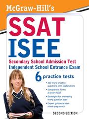 McGraw-Hill's SSAT/ISEE high school entrance exams