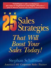 Cover of: The 25 Sales Strategies That Will Boost Your Sales Today!