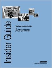 Cover of: Accenture: The WetFeet Insider Guide by 