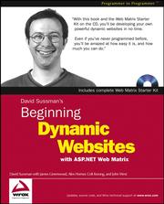 Cover of: Beginning Dynamic Websites