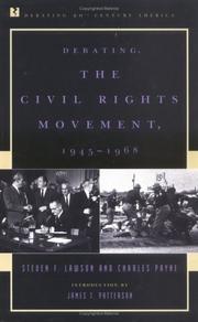 Cover of: Debating the civil rights movement, 1945-1968