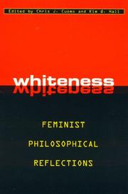 Cover of: Whiteness by Chris J. Cuomo, Kim Q Hall