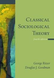 Cover of: Classical sociological theory by George Ritzer
