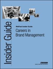 Cover of: Careers in Brand Management