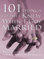 Cover of: 101 Things I Wish I Knew When I Got Married