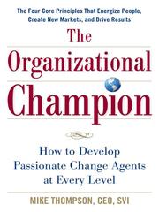 Cover of: The Organizational Champion