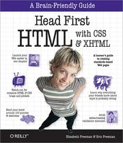 Head first HTML with CSS & XHTML by Elisabeth Freeman