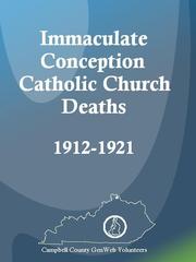 Cover of: Immaculate Conception Catholic Church Deaths, 1912-1921