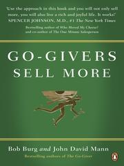 Cover of: Go-Givers Sell More