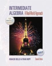 Cover of: Intermediate Algebra by Ignacio Bello