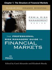 Cover of: The Structure of Financial Markets
