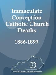 Cover of: Immaculate Conception Catholic Church Deaths, 1886-1899
