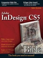 Cover of: InDesign® CS5 Bible