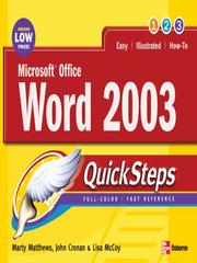 Cover of: Microsoft® Office Word 2003