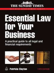 Cover of: Essential Law for Your Business