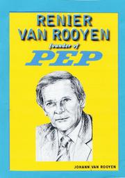 Cover of: Renier van Rooyen - founder of PEP