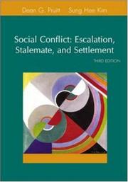 Social conflict : escalation, stalemate, and settlement