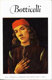 Cover of: Botticelli 1444/5-1510