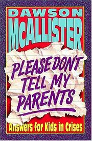 Cover of: Please don't tell my parents
