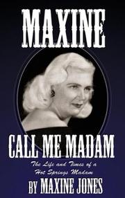 Cover of: Maxine, "call me madam" by Maxine Temple Jones