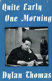 Cover of: Quite early one morning