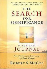 Cover of: The Search for Significance Devotional Journal: A 60-day Journey to Discovering Your True Worth