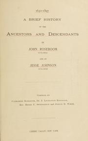 Cover of: 1630-1897 by Catharine Roseboom