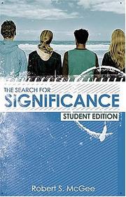 Cover of: The Search for Significance Student Edition by Robert S. McGee