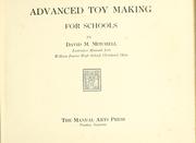 Cover of: Advanced toy making for schools