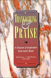 Cover of: Thanksgiving and praise.