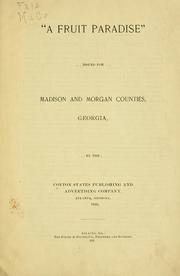 Cover of: "A  fruit paradise" by Cotton states publishing and advertising company, Atlanta, Georgia