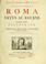 Cover of: Alexandri Donati e Societate Jesu Roma vetus ac recens