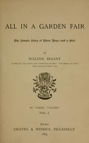 Cover of: All in a garden fair: the simple story of three boys and a girl