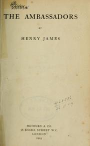 Cover of: The ambassadors by Henry James