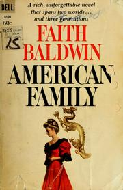 Cover of: American family by Faith Baldwin