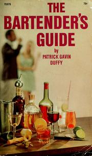 Cover of: The bartender's guide