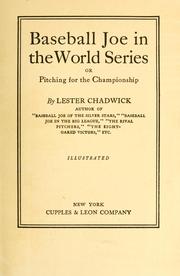Cover of: Baseball Joe in the world series by Lester Chadwick