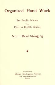 Cover of: Bead stringing.