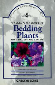 Cover of: Bedding plants by Jones, Carolyn