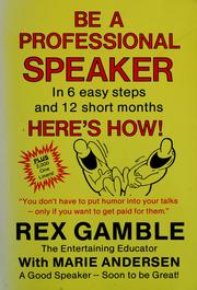 Be a professional speaker