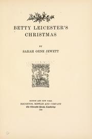 Cover of: Betty Leicester's Christmas