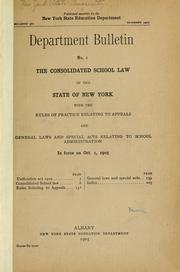 Cover of: Department bulletin