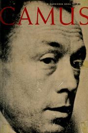 Cover of: Camus