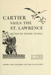 Cover of: Cartier Sails the St. Lawrence.