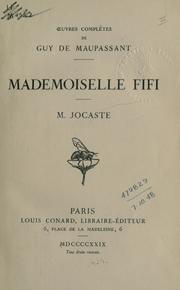 Mademoiselle Fifi by Guy de Maupassant